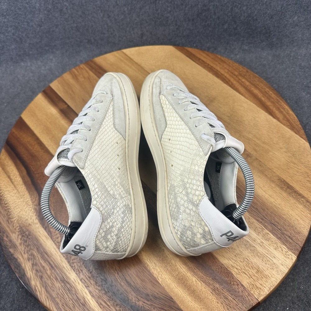 P448 John Embossed Leather Snake Python Suede Sne… - image 8